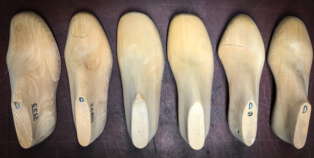 unterschiedliche Schuhleisten