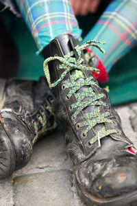 gebrauchter Schnürstiefel